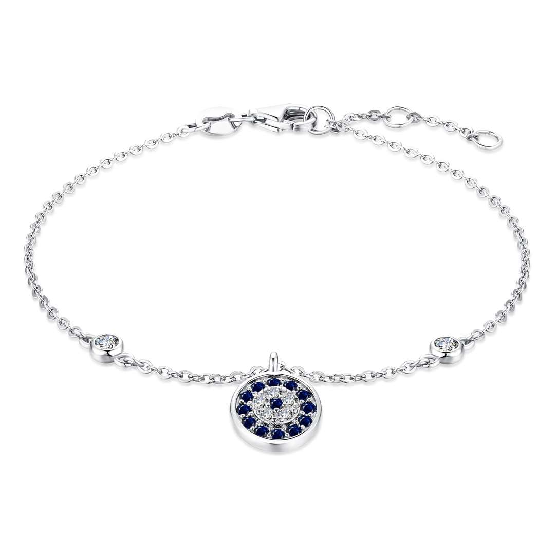 [Lucky Jewelry]Devil's Eye Round Shape Bracelet