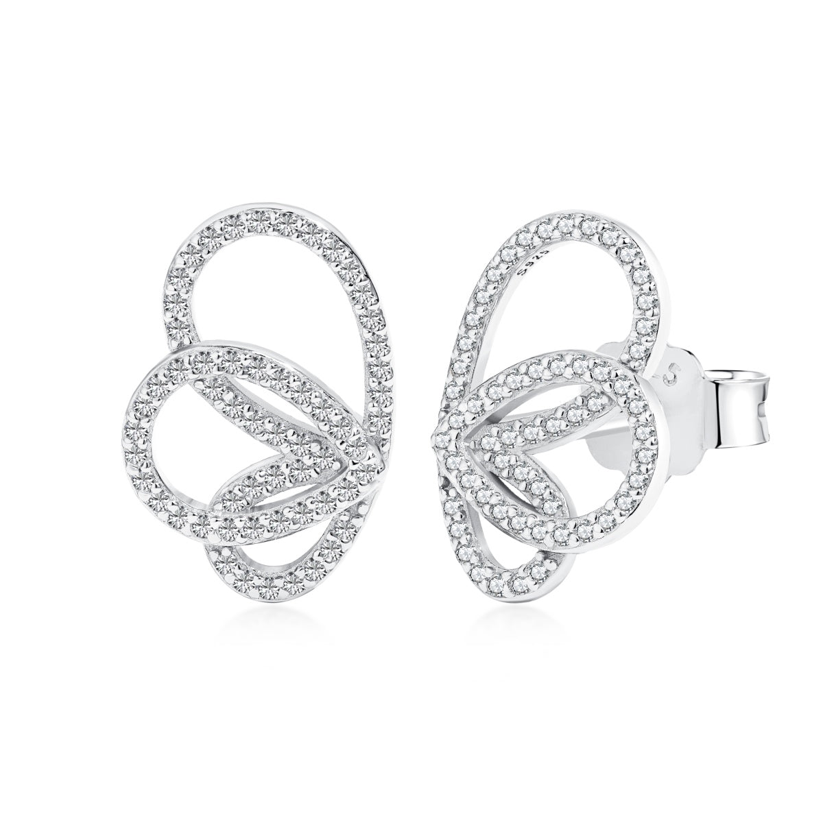 [Lucky Jewelry]Exquisite Butterfly Shape Earrings