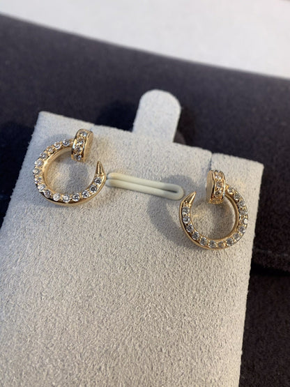 [⭐Renara]JUSTE EARRINGS GOLD DIAMONDS