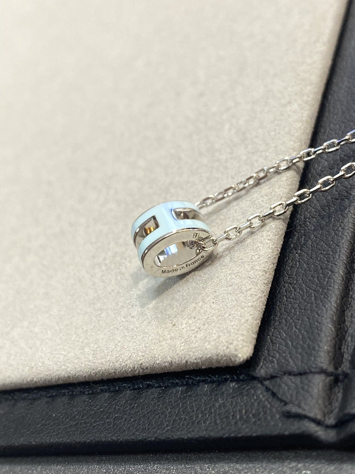 [⭐Renara]POP H LIGHT BLUE NECKLACE