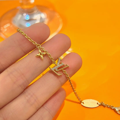 [⭐Renara]LOGO STAR MOTIF GOLD BRACELET