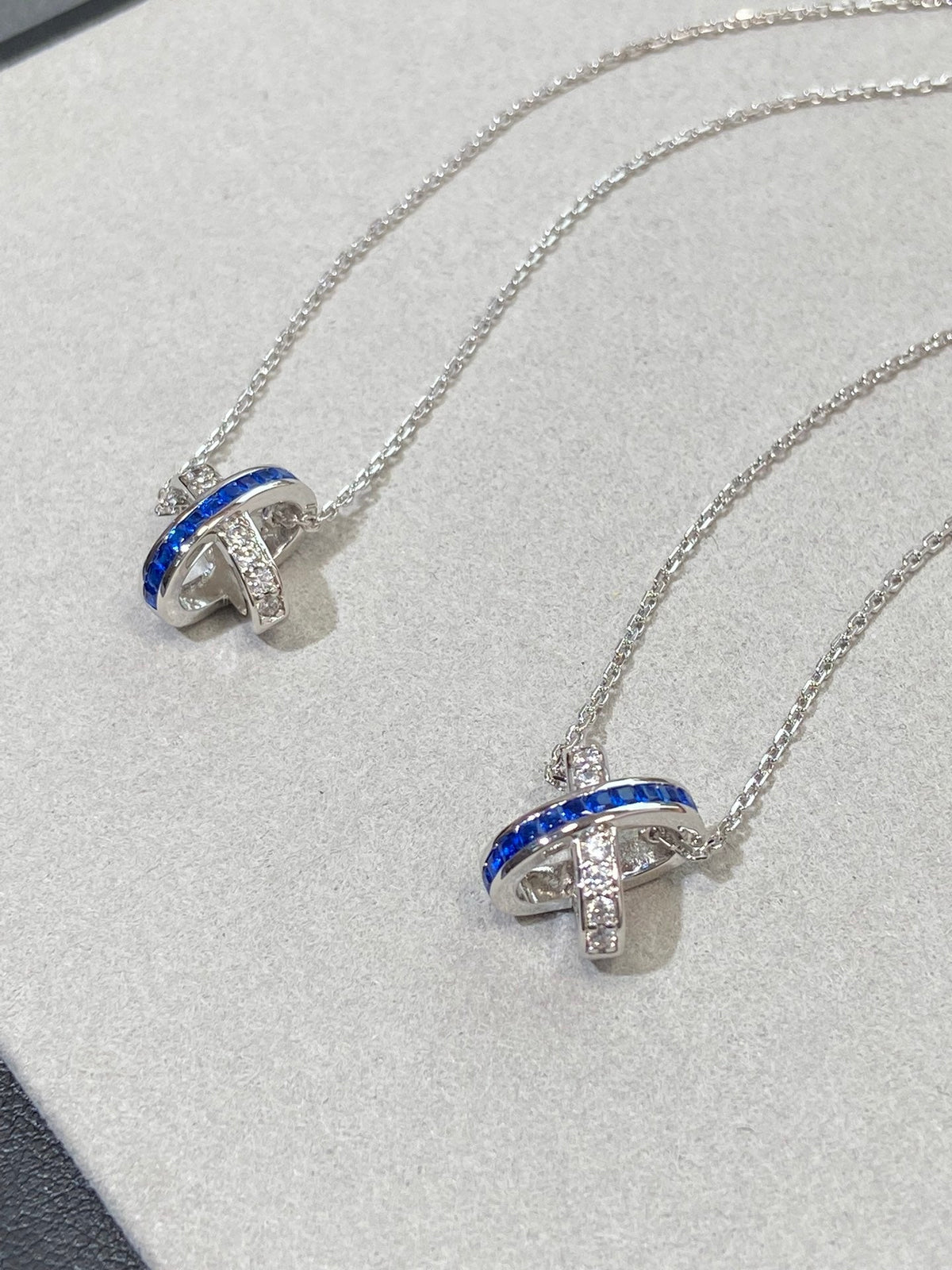 [⭐Renara]LIENS DIAMOND SILVER NECKLACE