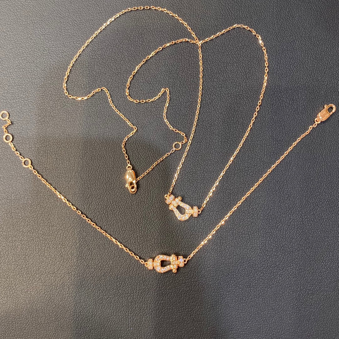 [⭐Renara]FORCE 10 DIAMOND PINK GOLD NECKLACE MINI MODEL