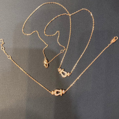 [⭐Renara]FORCE 10 DIAMOND PINK GOLD NECKLACE MINI MODEL