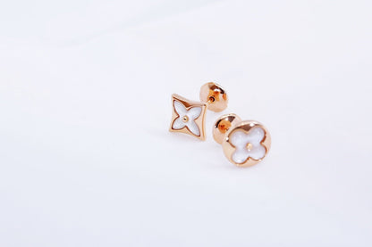 [⭐Renara]STAR AND SUN PINK GOLD MOP STUD EARRINGS