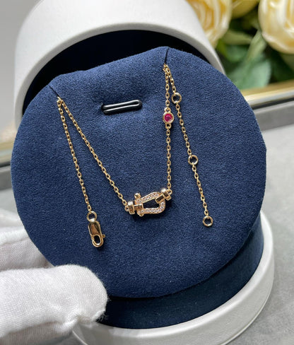 [⭐Renara]FORCE 10 DIAMOND PINK GOLD NECKLACE