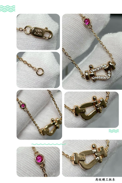 [⭐Renara]FORCE 10 DIAMOND PINK GOLD NECKLACE