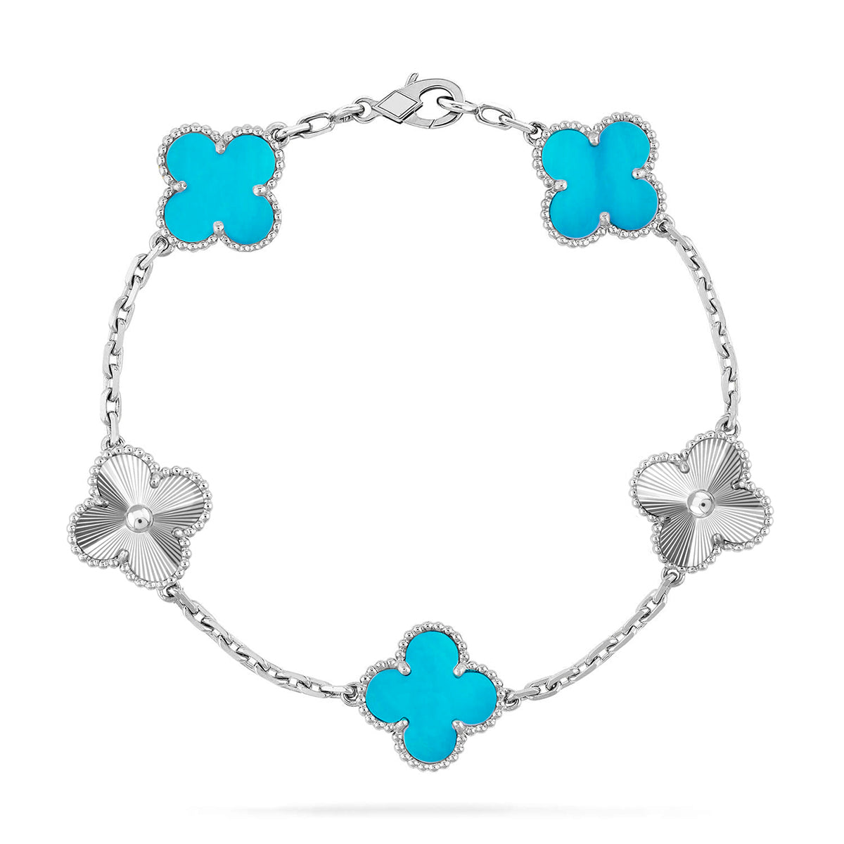 [⭐Renara] CLOVER 5 MOTIF TURQUOISE BRACELET COLLECTION