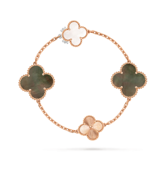 [⭐Renara]DETACHABLE CLOVER 15(11+4) FLOWER SILVER NECKLACE SET