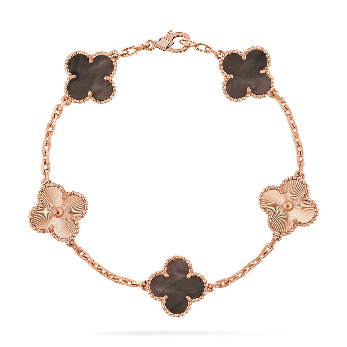 [⭐Renara] CLOVER 5 MOTIF GRAY MOP BRACELET COLLECTION