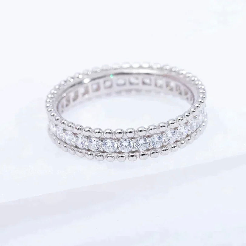 [⭐Renara]PERLEE DIAMOND SILVER RING