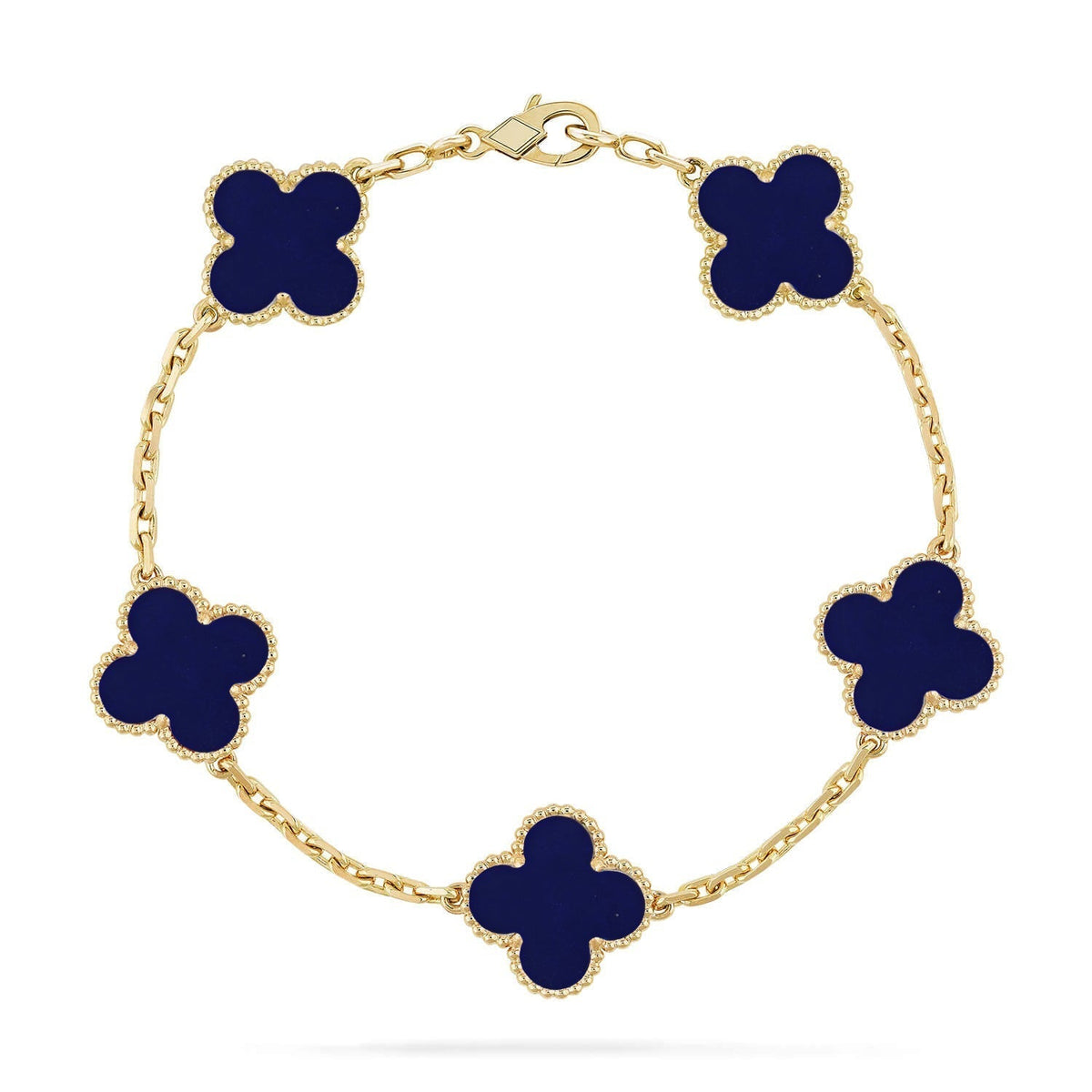 [⭐Renara]CLOVER 5 MOTIF LAPIS LAZULI BRACELET COLLECTION