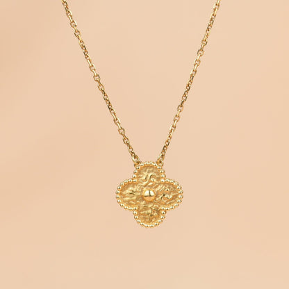 [⭐Renara]CLOVER 15MM  BRONZING NECKLACE