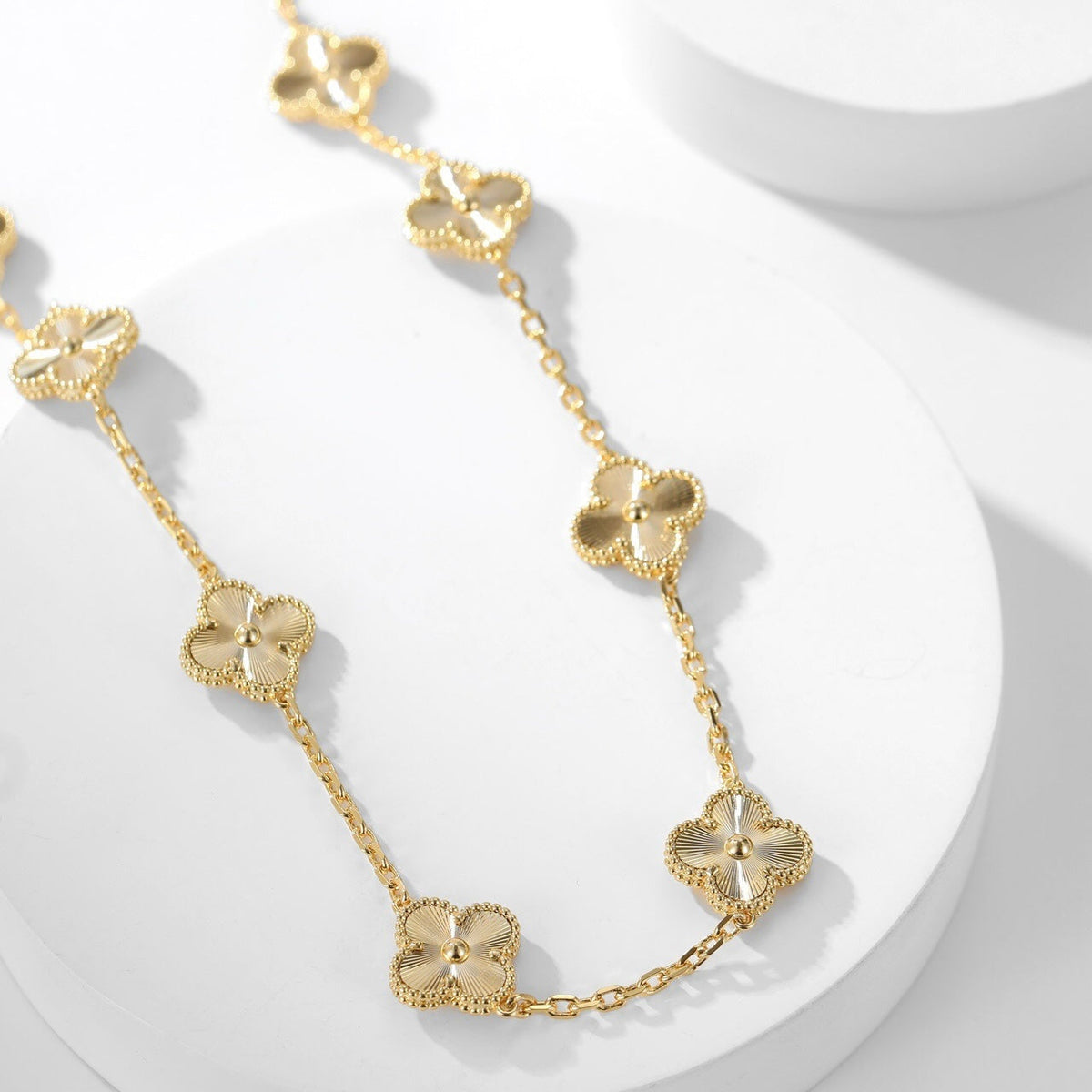 [⭐Renara]CLOVER 10 MOTIFS LASER NECKLACE
