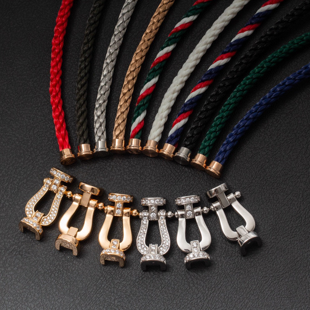 [⭐Renara]FORCE LARGE HORSESHOE NO DIAMOND BRACELET ROSE GOLD