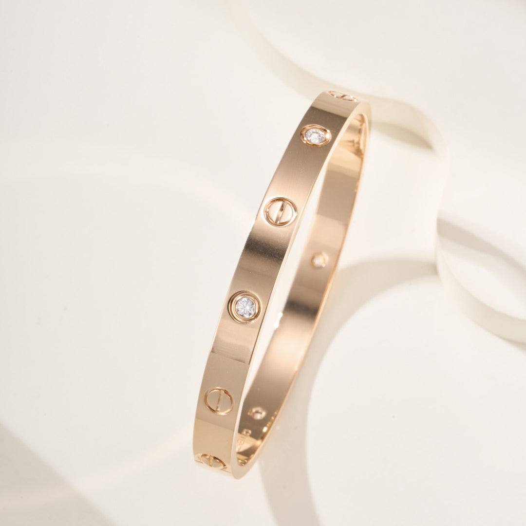 [⭐Renara]LOVE BRACELET 6.1MM 4 DIAMONDS
