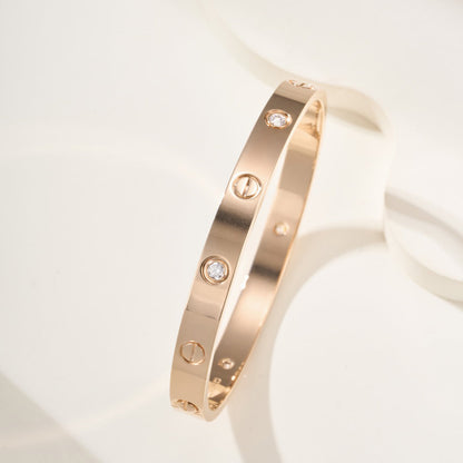 [⭐Renara]LOVE BRACELET 6.1MM 4 DIAMONDS
