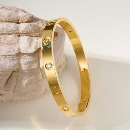 [⭐Renara]LOVE BRACELET 6.1MM 4 DIAMONDS