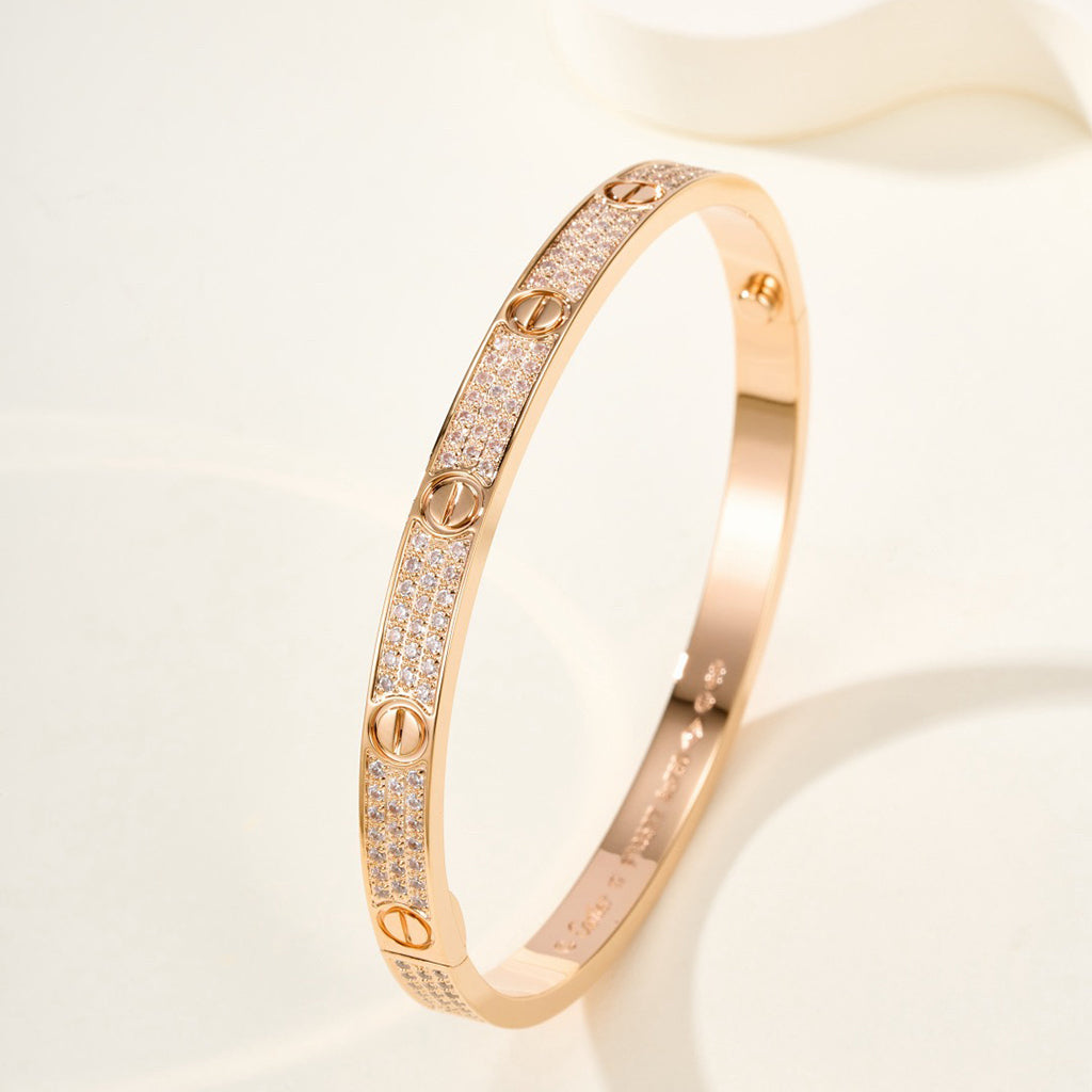 [⭐Renara]LOVE BRACELET 4.8MM DIAMOND-PAVED