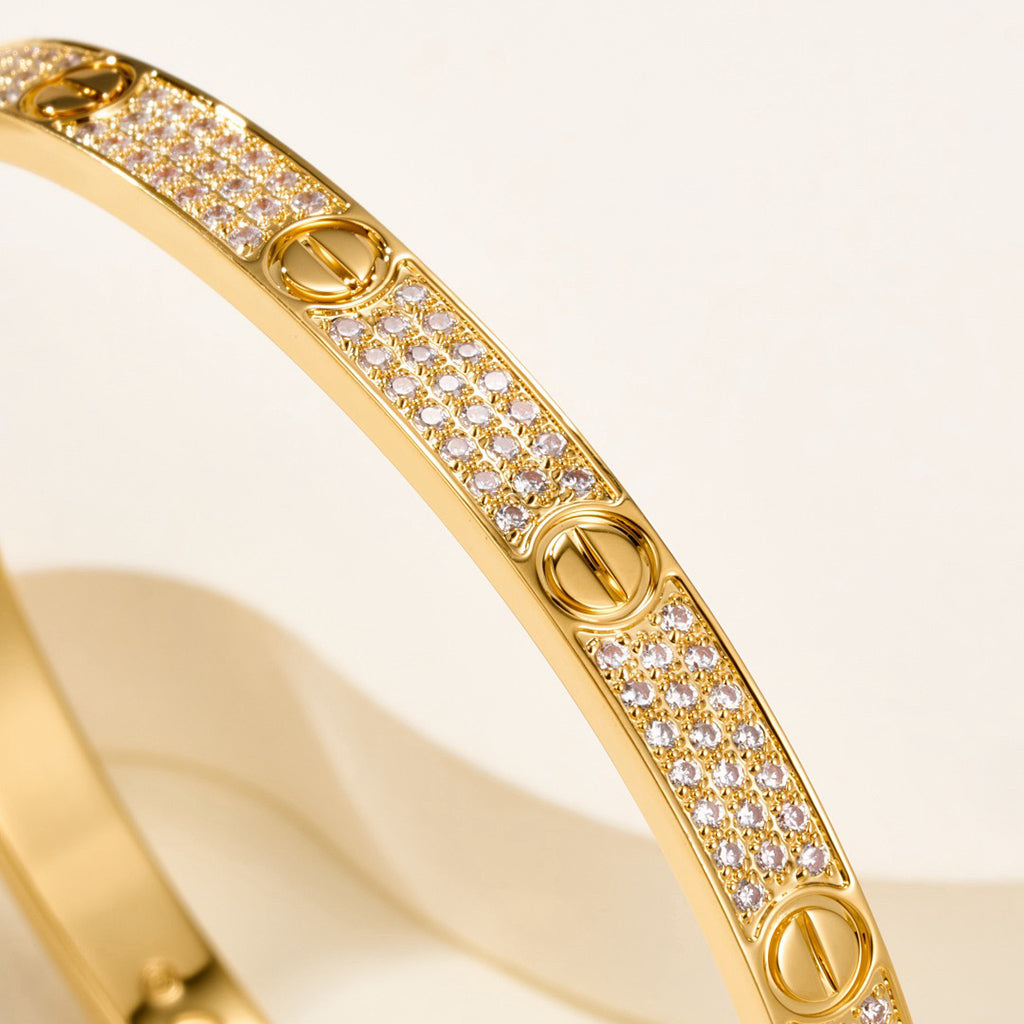 [⭐Renara]LOVE BRACELET 4.8MM DIAMOND-PAVED