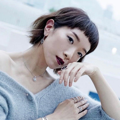 [⭐Renara]Demo MOVE ARROW PINK GOLD DIAMOND EARRINGS