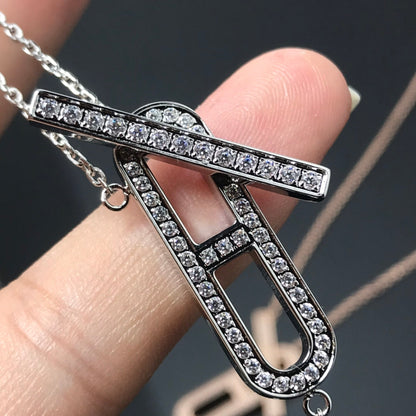 [⭐Renara]HM NECKLACE PLATINUM ROSE GOLD DIAMOND