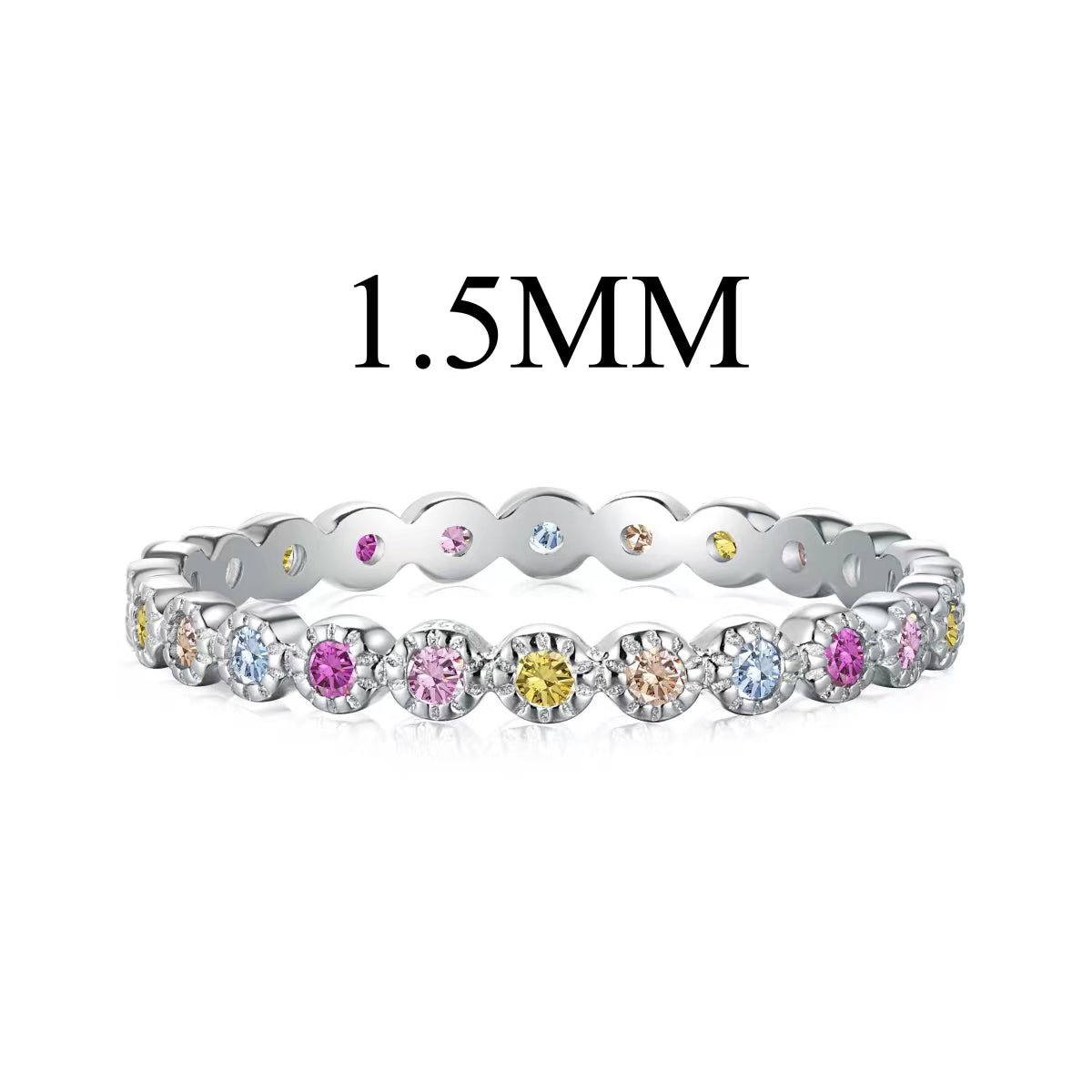 [Lucky Jewelry]Radiant Luckyling Round Cut Daily Ring