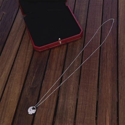 [⭐Renara]AMULETTE SILVER FULL DIAMOND NECKLACE
