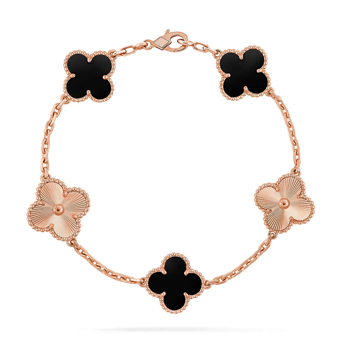 [⭐Renara] CLOVER 5 MOTIF ONYXS BRACELET COLLECTION