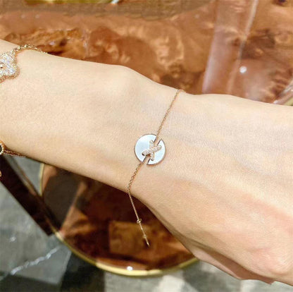 [⭐Renara]JEUX DE BRACELET MOP PINK GOLD DIAMONDS