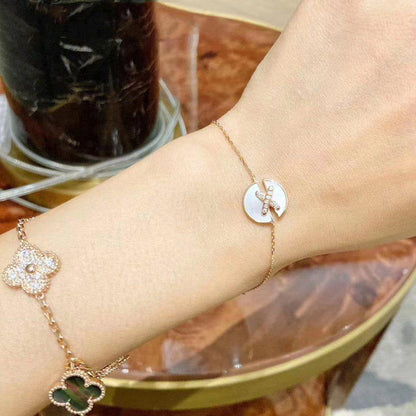 [⭐Renara]JEUX DE BRACELET MOP PINK GOLD DIAMONDS
