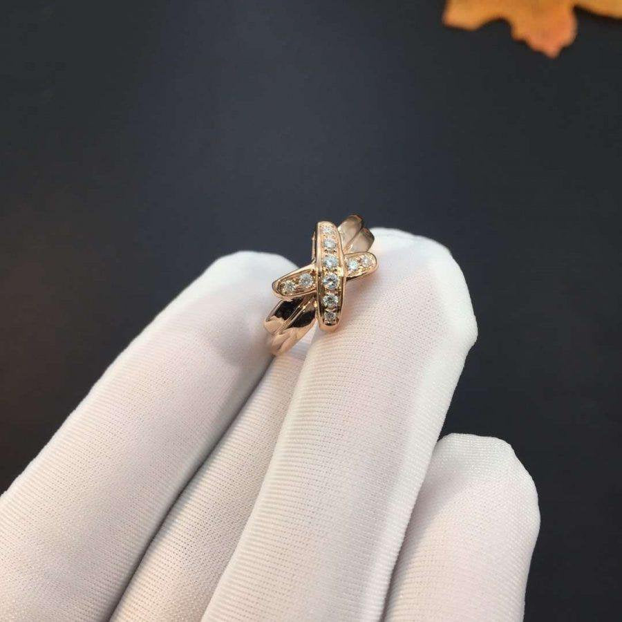 [⭐Renara]JEUX DE PINK GOLD DIAMOND RING