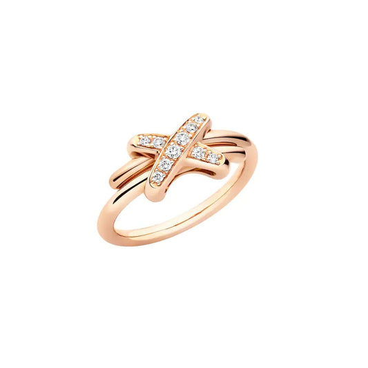 [⭐Renara]JEUX DE PINK GOLD DIAMOND RING