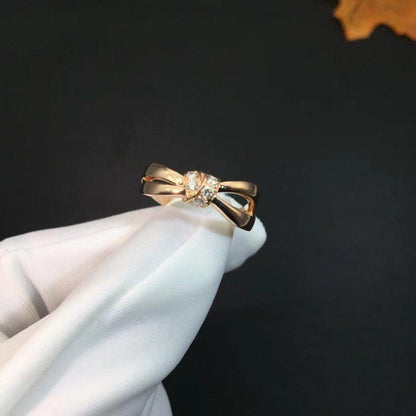 [⭐Renara]LIENS RING PINK GOLD DIAMOND