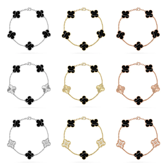 [⭐Renara] CLOVER 5 MOTIF PULSAR STONE BRACELET COLLECTION