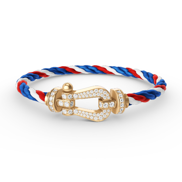 [⭐Renara]FORCE LARGE HORSESHOE FULL DIAMOND BRACELET GOLD