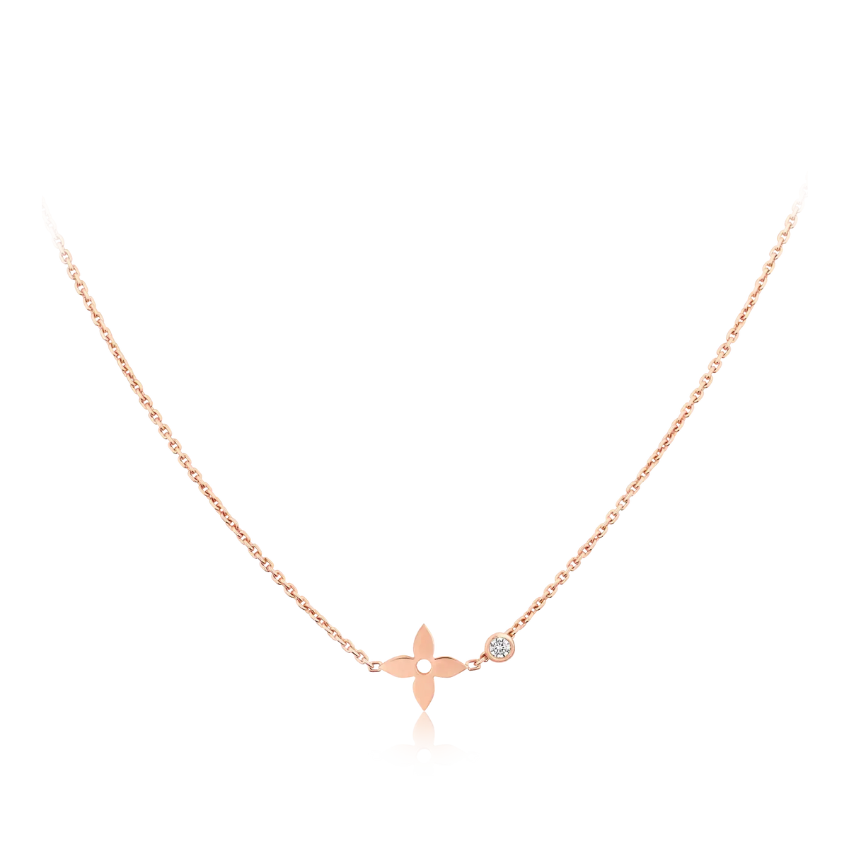 [⭐Renara]BLOSSOM PENDANT PINK GOLD AND DIAMOND