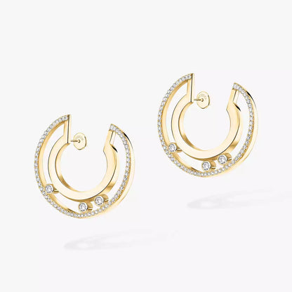 [⭐Renara]Move Romane Small Diamond Hoop Earrings