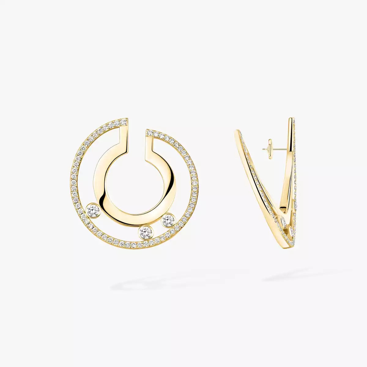[⭐Renara]Move Romane Small Diamond Hoop Earrings