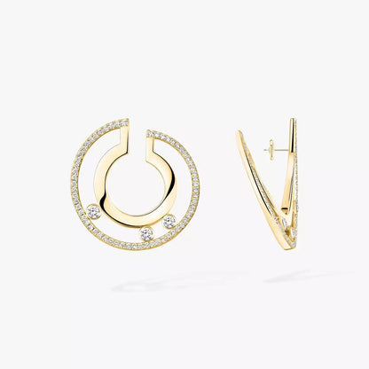 [⭐Renara]Move Romane Small Diamond Hoop Earrings