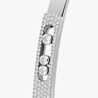 [⭐Renara]Move Noa Rose Gold Pavé Diamond Bangle Bracelet