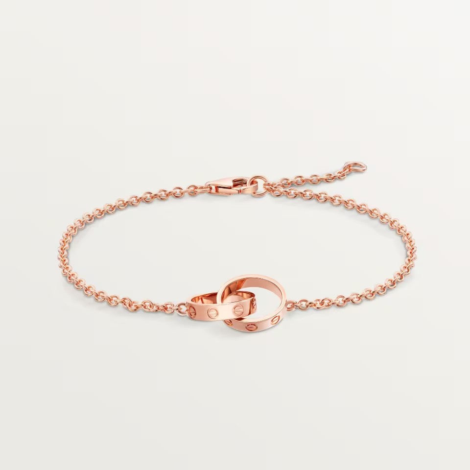 [⭐Renara]LOVE BRACELET DOUBLE RING