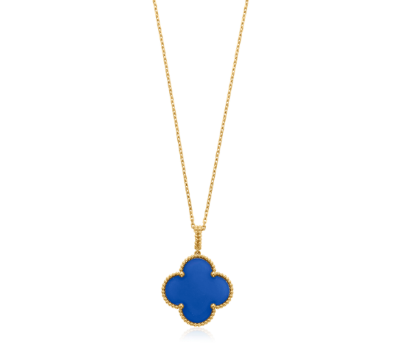 [⭐Renara]CLOVER 25MM NECKLACE TURQUOISE ROSE GOLD