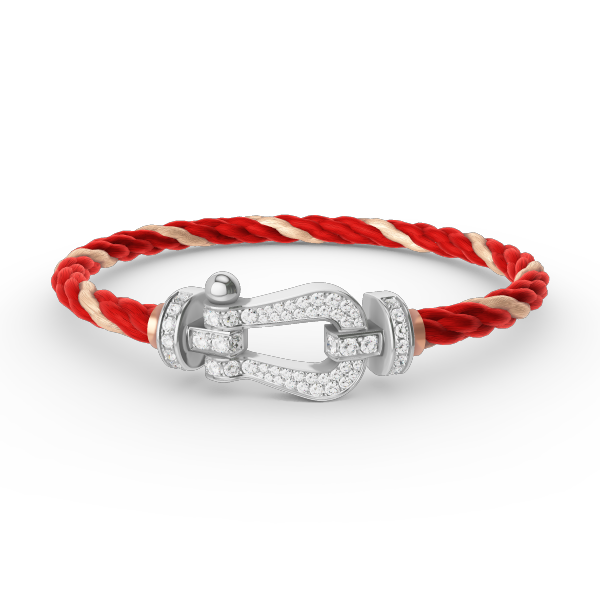 [⭐Renara]FORCE LARGE HORSESHOE FULL DIAMOND BRACELET SILVER